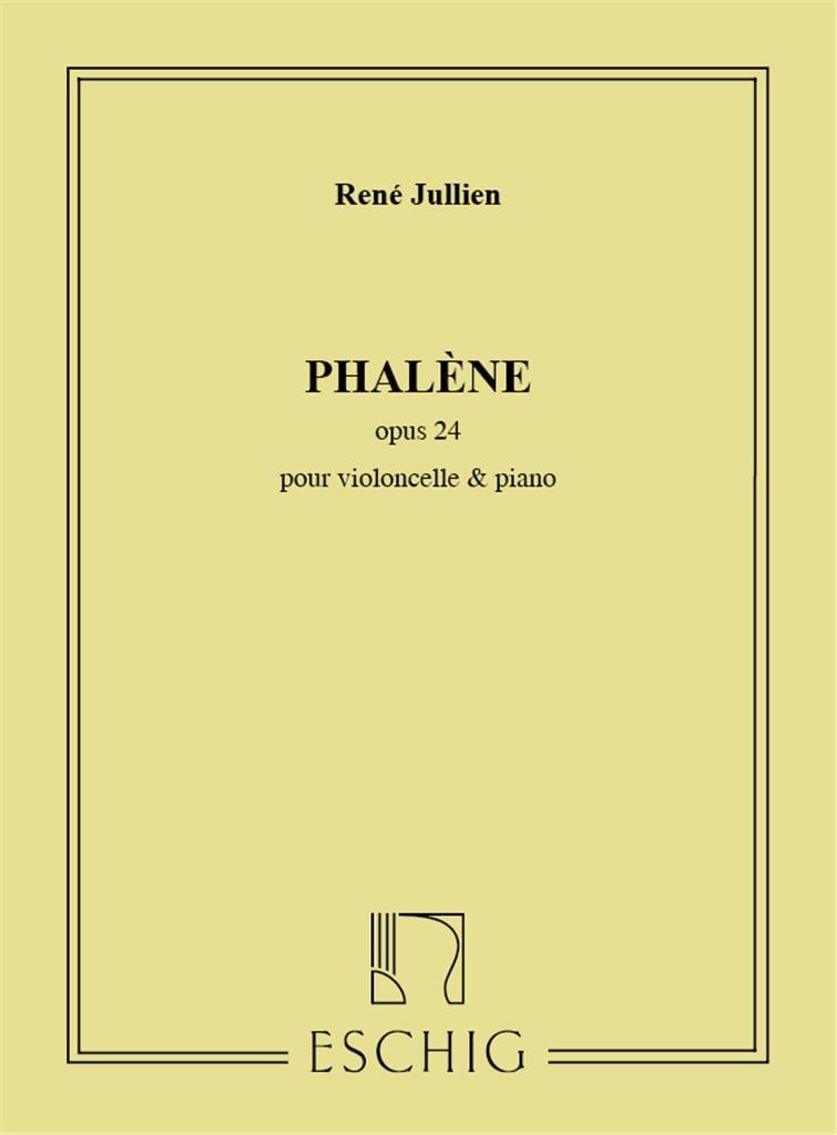 Phalene, Opus 24 - Pour Violoncelle Et Piano